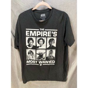 Star Wars Empires Most Wanted‎ Shirt Adult Large Black Short Sleeve Tee Mens.